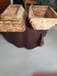 Wood planters