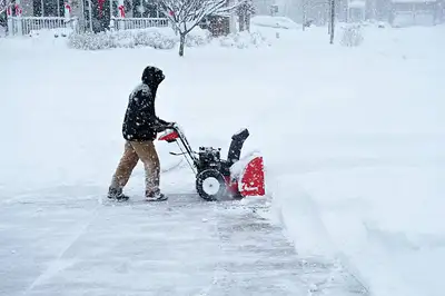 Snow removal walkways , View more