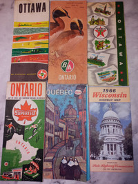 Driving and tourist maps from 60s