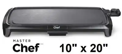 I'm selling a MASTER Chef flat top electric griddle, perfect for cooking a variety of foods with its...