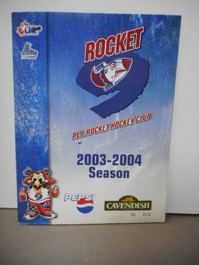 2003-04 P.E.I. Rocket QMJHL LHJMQ Hockey DÉPLIANT PROMOTIONELLE, View more