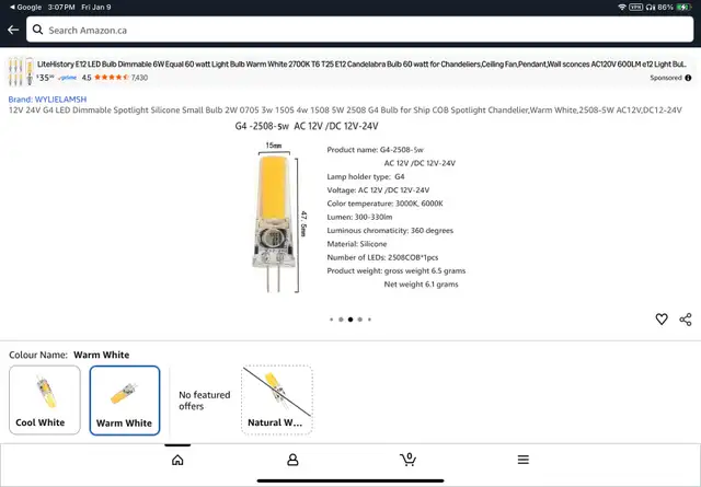 Five LED special application light bulbs 560638896070338561