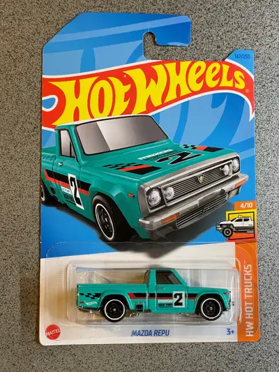 Hot wheels mazda Repu pickup truck blue , View more