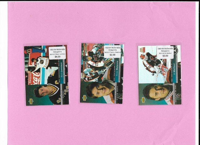Hockey Cards: McDonald's Inserts 1991-92 to 1999-00 in Arts & Collectibles in Bedford - Image 3