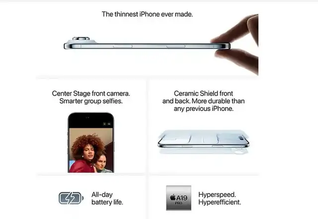 Iphone 17 Air 256Gb 12Gb RAM 48MP BatH 100% Cycle Count 15 120Hz in Cell Phones in Winnipeg - Image 11