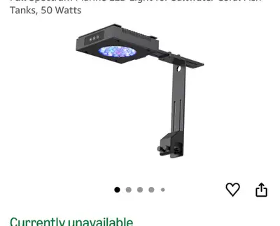 Looking for used hyperReef 50 or popbloom reef saltwater light. Please message with price and locate...