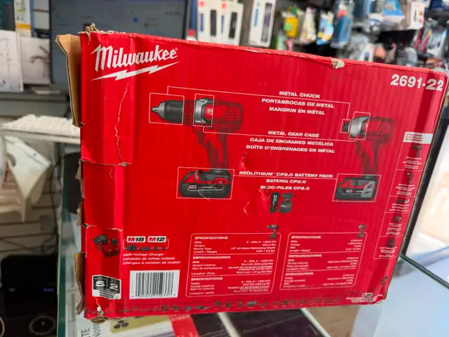 Milwaukee 2691-22 18V M18 Cordless Lithium-Ion 2-Tool Combo Kit