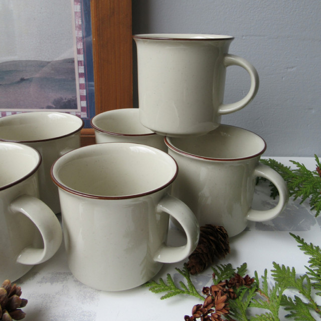 Stoneware 6 Mugs by Carla, Japan in Kitchen & Dining Wares in Prince George - Image 3