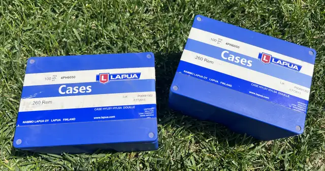 LAPUA 260 Rem Cases - Unfired  in Fishing, Camping & Outdoors in Lloydminster - Image 2