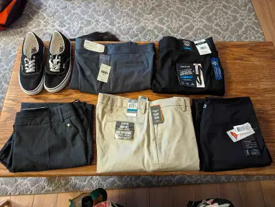 I have men's and women's pants for sale brand new.