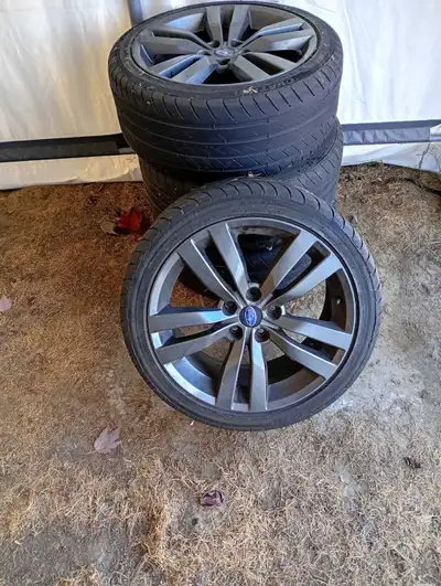 Stock 18" aluminum rims from a 2016 WRX 2.0L turbo. Very good condition. Tires need changing. See ww...