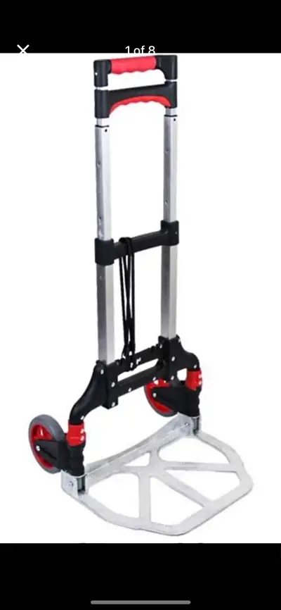 Trolley - Folding Hand Cart Portable Luggage Trolley Small Trail, View more