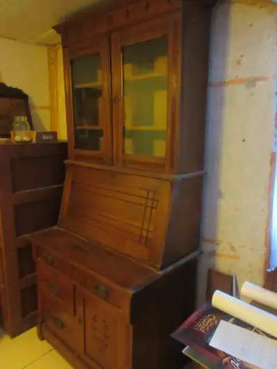 Antique/Vintage Eastlake Style Book Case/Drop Front Desk, View more