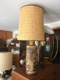 Tres grande lampe Tiki Mid century modern 1960