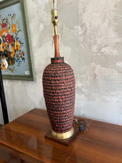 MCM Red & Black Bee Hive Lamp, View more