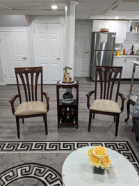 Dining Chairs and table for 6 to 8 people