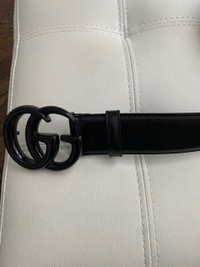 WOMAN'S GUCCI GG MARMONT WIDE BELT -S IZE 80
