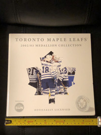 Toronto Maple Leafs 2002/03 medallion collector folder only