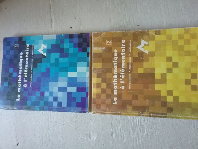 2 manuels de math vintage 1973 (les 2 pour 30$) dans Manuels  à Lévis