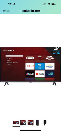 TCL 43S425-CA 4K Ultra HD Smart LED Television 43" 