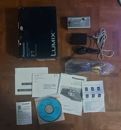PLEASE READ DESCRIPTION Panasonic Lumix Dmc-F7 Silver Digital Ca, View more