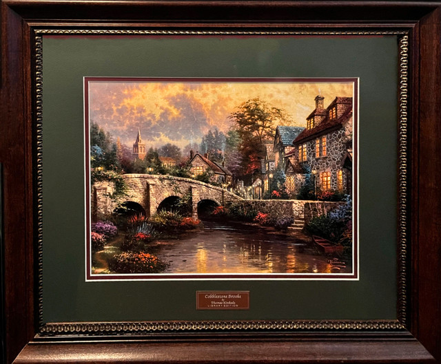 Thomas Kinkade Cobblestone Brooke Home Interiors Hostess Library in Arts & Collectibles in Burnaby/New Westminster