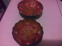 Indian  fancy food bowls-solid brass-10.00ea or2for 15.00