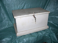 PRICE REDUCED ** Antique Pine Blanket Box - Circa 1879