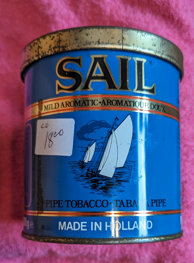 Vtg" EMPTY" SAIL PIPE TOBACCO Tin in Arts & Collectibles in Belleville - Image 2