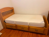 Wood Twin bed