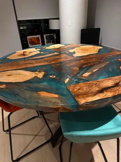 Modern Epoxy Dining Table, View more