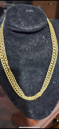 Men’s gold stamped 18k chains 