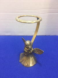 70s 80s Vintage Retro Classic SOLID BRASS ANGEL Halo Made India