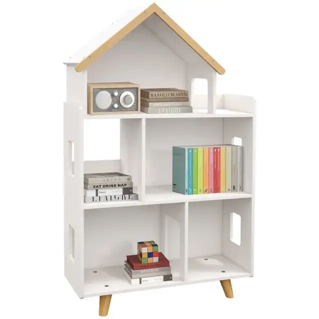 Toy Storage Organizer Cabinet, 3-Tier Kids Bookshelf for Playroo in Bookcases & Shelving Units in Markham / York Region - Image 3