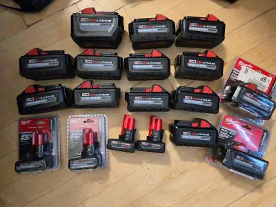 Milwaukee batteries, View more