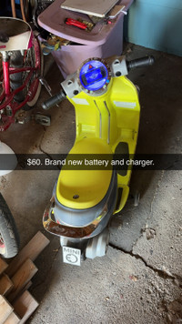 Electric scooter and moped