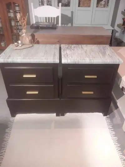 Pair of Custom Night Tables, View more
