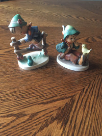 Goebel/Hummel “Singing Lesson” and “Retreat to Safety” Figurines
