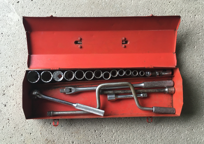 1/2" Drive Ratchet & SAE Socket Set - mostly vintage Husky plus Proto/Challenger ☞ Husky 1/2" drive...