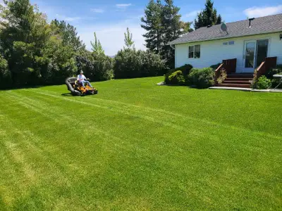 lawn mowing contract discount this week only $380, View more