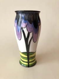 Brian Wood Ceramics Vase - Art Deco Clarice Cliff Elmfield
