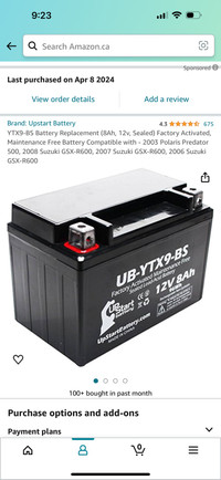 motor cycle battery brand new