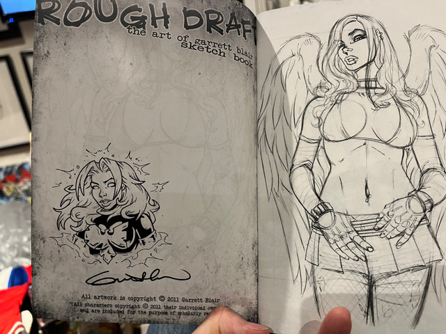 Garrett Blair Signed Sketchbook ~ Rough Draft in Arts & Collectibles in City of Toronto - Image 3