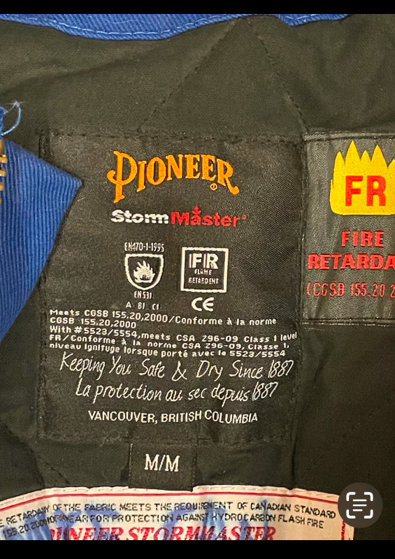 winter bib. Coveralls FR like brand new Prefer text message as in Men's in Edmonton - Image 2
