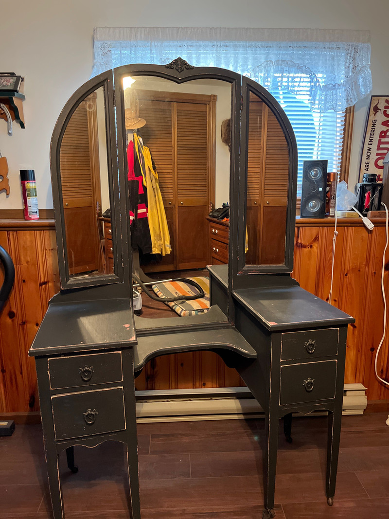 FOR SALE A Black Antique Vanity Dressers & Wardrobes Saint John
