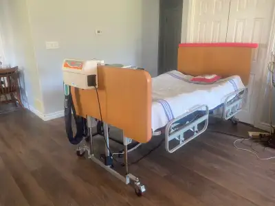 Bariatric bed with inflatable mattress, View more