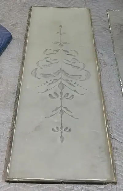 Floral window pane for door, View more