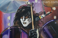 Eric Carr oil painting 