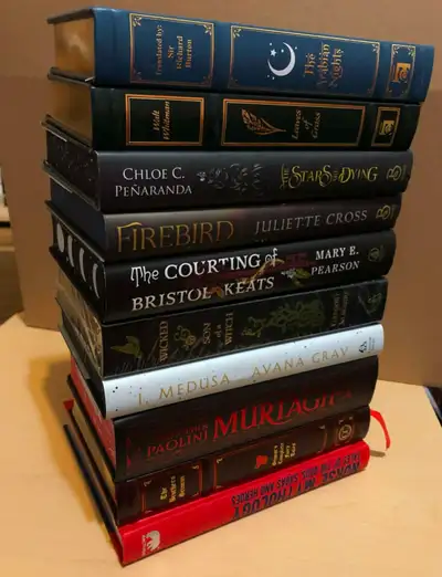 Hardcover books with Sprayed Edges ($15 each) mostly Fantasy, View more