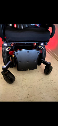 Red quantum edge electric wheelchair